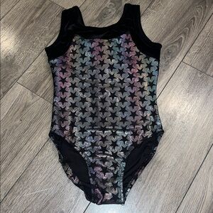 Star Patterned Multicolor Leotard
